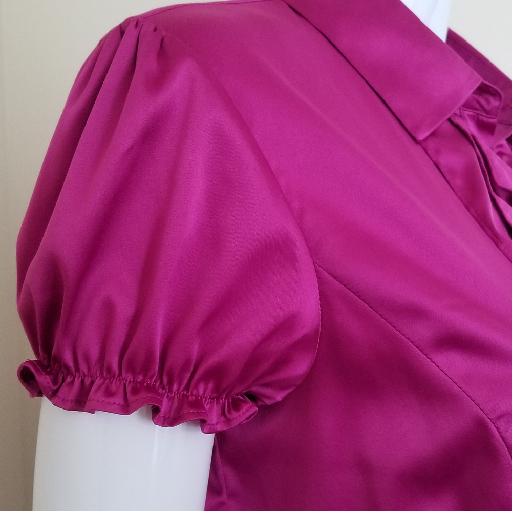 Style & Co. Short Sleeve Ruffle Shirt - Picture 5 of 7